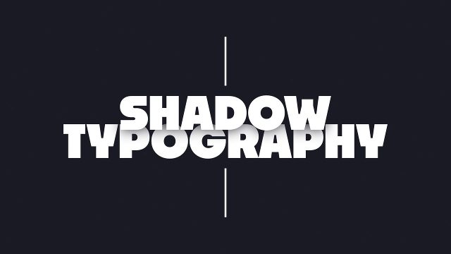 Heavy Stack Split by a Vertical Line Shadow Typography for Marketing Promos After Effects Template Pack