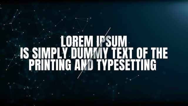 Broadcast Style Diagonal Slash Paragraph Text Animation for Channel Intros After Effects Template Pack