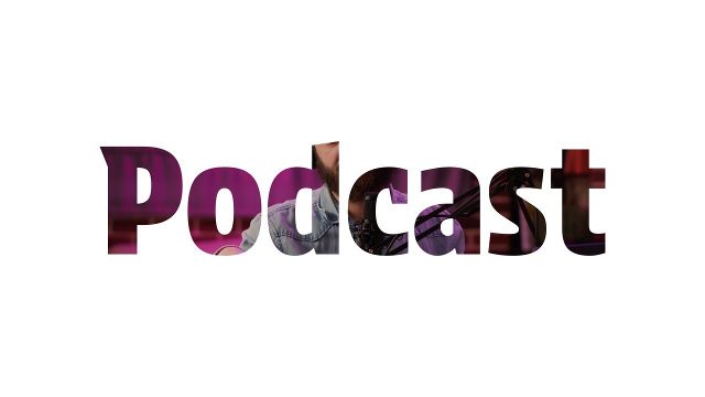 Podcast Opener Titles featuring Giant Letters and Gradient After Effects Template