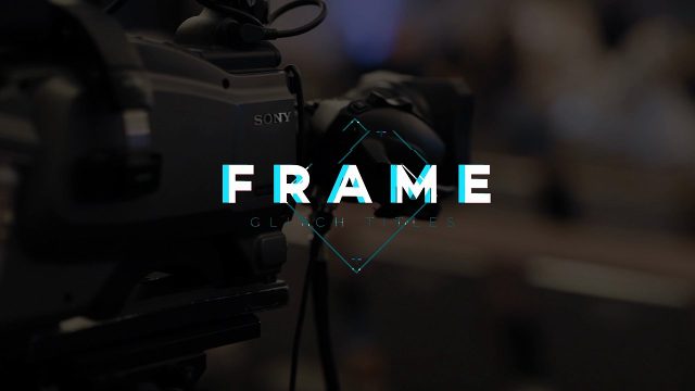 Distorted Glitch Titles and Bad Signal Text in 4K Premiere Pro Template
