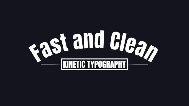 Arched Curved Text with Boxed Subline Kinetic Typography After Effects Templates