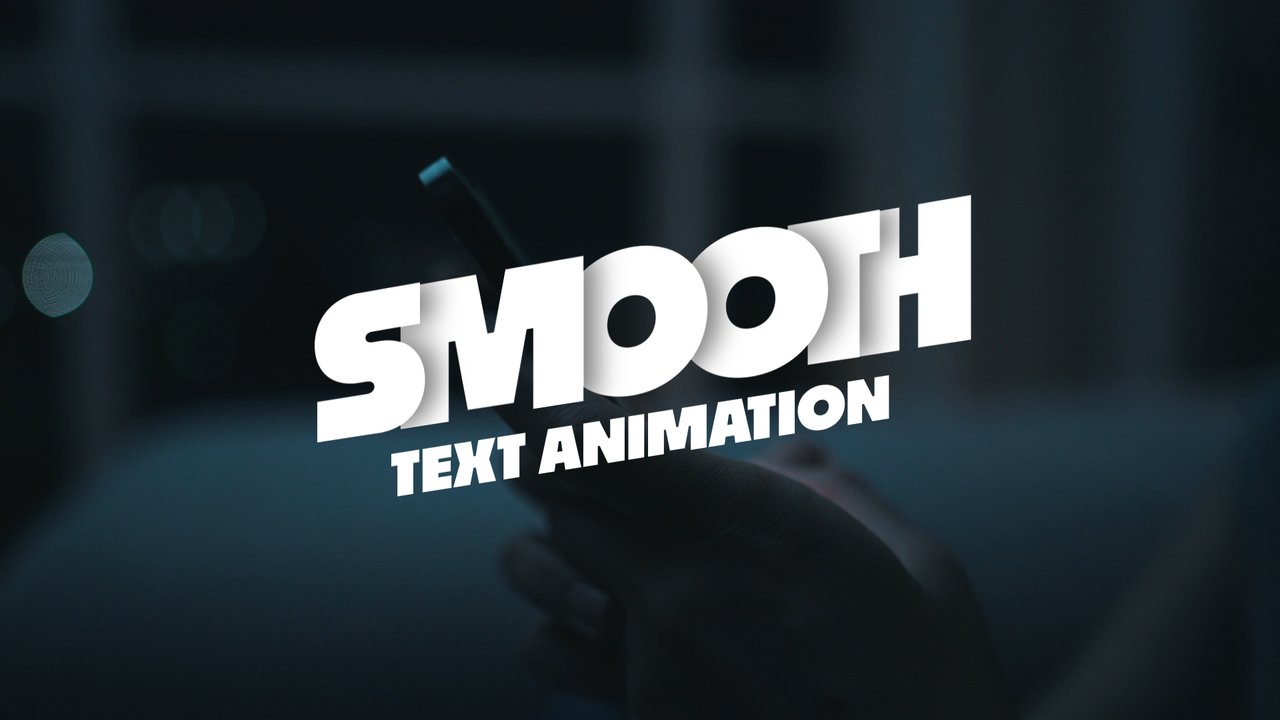 Wavy Extruded Smooth Text Animations with Subtitle After Effects Template