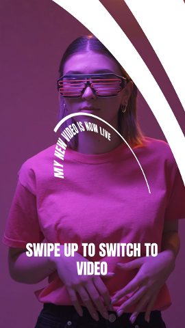Vertical Smoke Background Swipe Up Titles for Social Media Stories Premiere Pro MOGRT