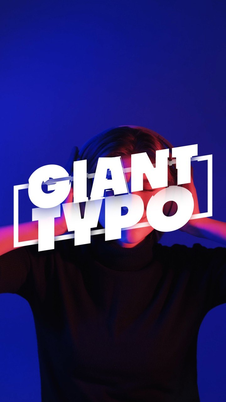 Vertical Askew Border Giant Caps Music Title Animation Premiere Pro MOGRT