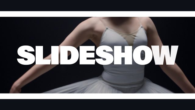Letterbox Band Bold Headline Slideshow After Effects Template