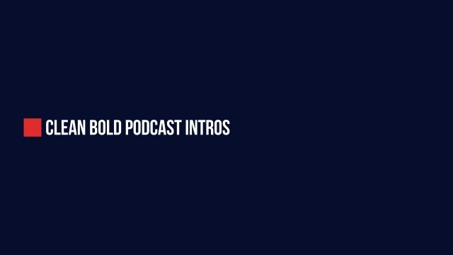 Red Square Podcast Title for Video Podcasts in After Effects – Free Download