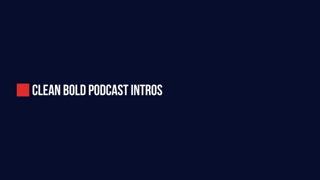 Red Square Podcast Title for Video Podcasts in After Effects – Free Download