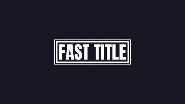 Outline Box Condensed Fast Titles for News Segments After Effects Template Pack