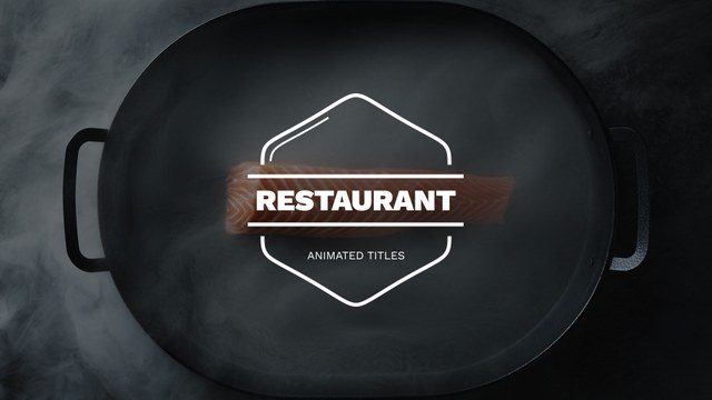 Restaurant Promo with Stylish Animated Titles Free 4K After Effects Templates