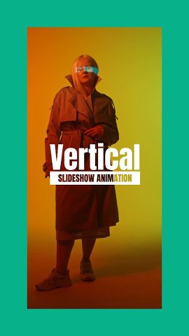 Vertical Color Block Photo Slideshow for Reels Premiere Pro MOGRT