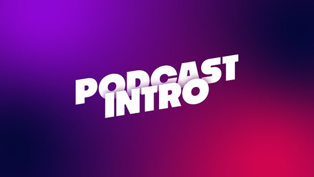 Slanted Double Line Podcast Intro Titles After Effects Project