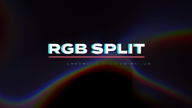 Sci-Fi 4K Digital Glitch Titles and Chromatic Aberration Text in After Effects