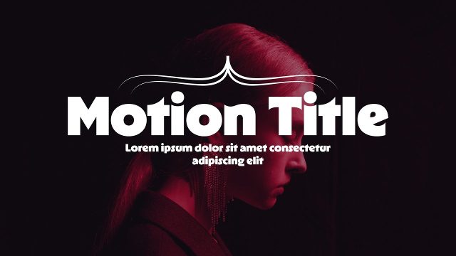 Corporate Elegant Flourish Headline Text Animation MOGRT for Premiere Pro
