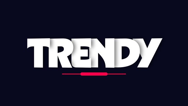 Giant Sliced Heavy Word Trendy Title Animation for After Effects
