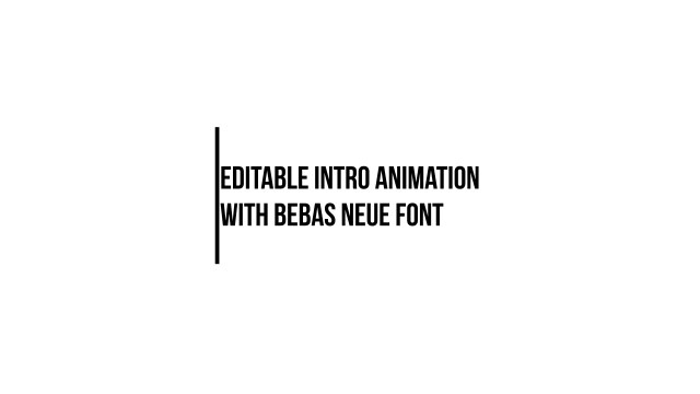 Corporate Thin Line Condensed Headline – Free After Effects Template