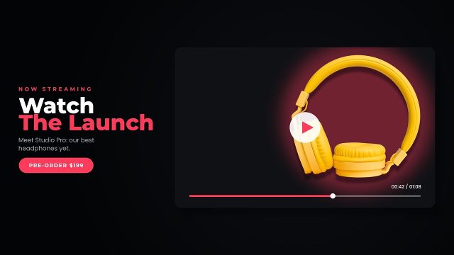 Retail Product Ad with Video Player Window After Effects Template