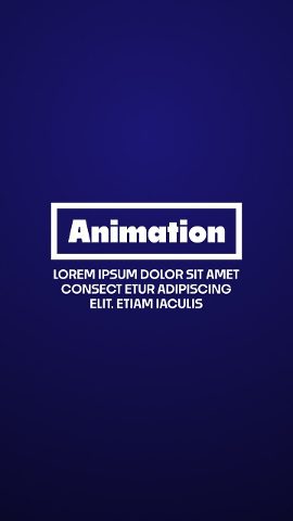 Vertical Outline Box Word Title Animation with Side Copy After Effects Template