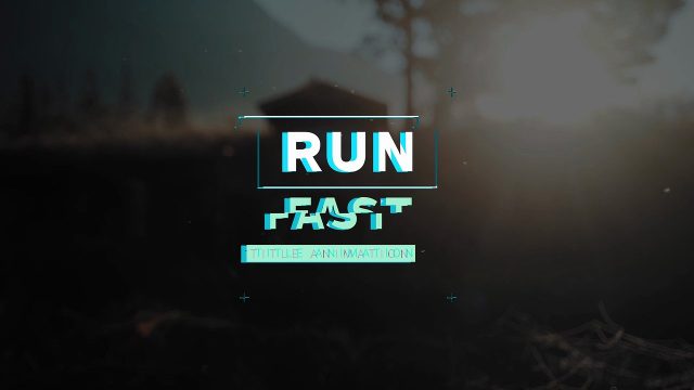 Glitch Intro Titles with Distorted Dynamic Typography for Broadcast 4K UHD Premiere Pro MOGRT