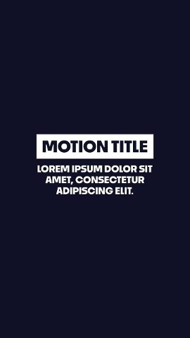 Vertical Slab Label Title Animation over Three Centered Lines After Effects Template