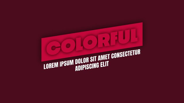 Angled Hollow Color Title Text Animation MOGRT Template
