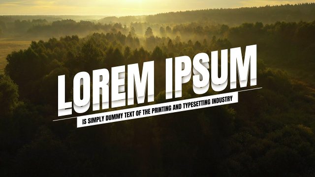 Underscore Block Big Caps Kinetic Typography After Effects Template