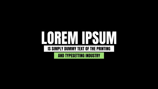 Double Strip Caption Corporate Titles with Lime Accent for Adobe After Effects