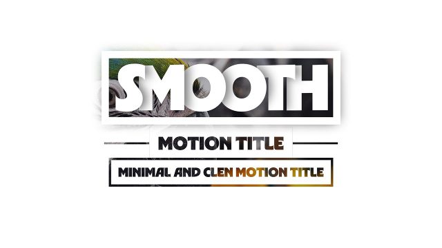 Animated Corporate Smooth Motion Title with Picture Fill and Caption Label Video Template for After Effects