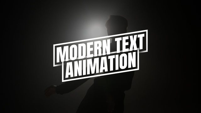 Tilted Two Line Box Modern Text Animations for Art Exhibitions After Effects Project