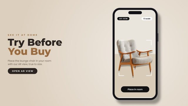 Commercial Product Ad with Augmented Reality Screen Premiere Pro MOGRT