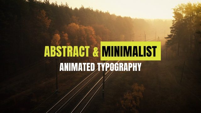 Minimal Yellow Box Keyword Headline featuring Small Subtitle for Adobe After Effects