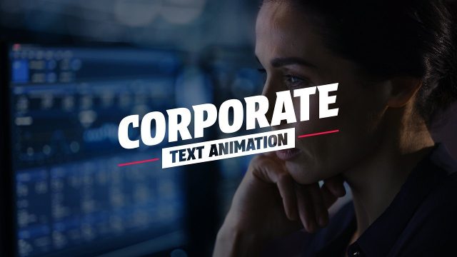 Tech Title Animation featuring Swinging Caps and Red Rule After Effects Template