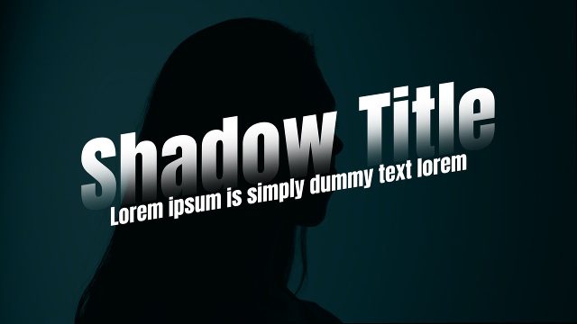 Shadow Title Corporate Text Animation featuring Underline Rule Premiere Pro MOGRT