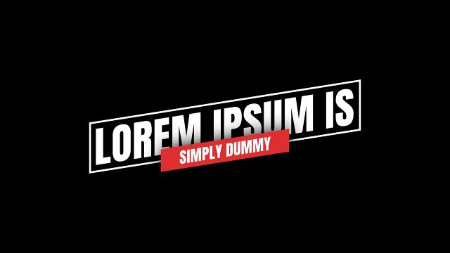 Modern Red Label Slanted Frame Kinetic Typography After Effects Template Pack