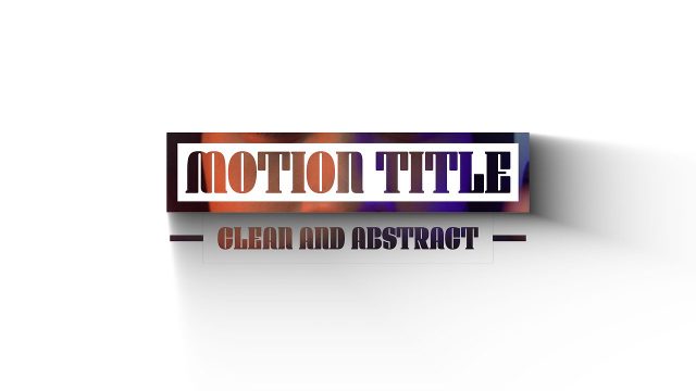 Animated Corporate Motion Title Box with Long Shadow and Caption Video Template for After Effects