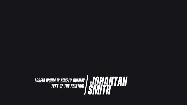 Slanted Role and Name Lower Third with Vertical Line Template for Adobe Premiere Pro