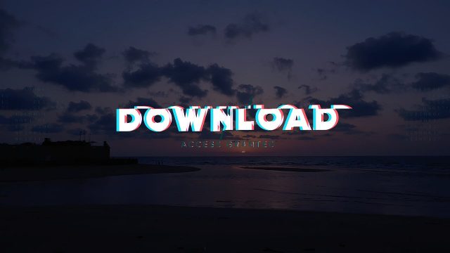 Abstract and Raw Glitch Intro Titles with Kinetic Text in 4K for After Effects