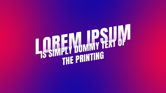 Vibrant Motion Typography