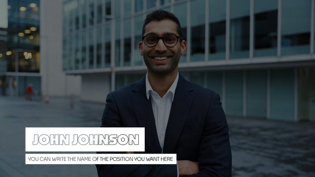 Editable Corporate Name Lower Thirds