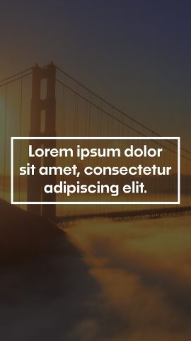 Vertical Centered Paragraph Text Animation in a Line Box After Effects Template
