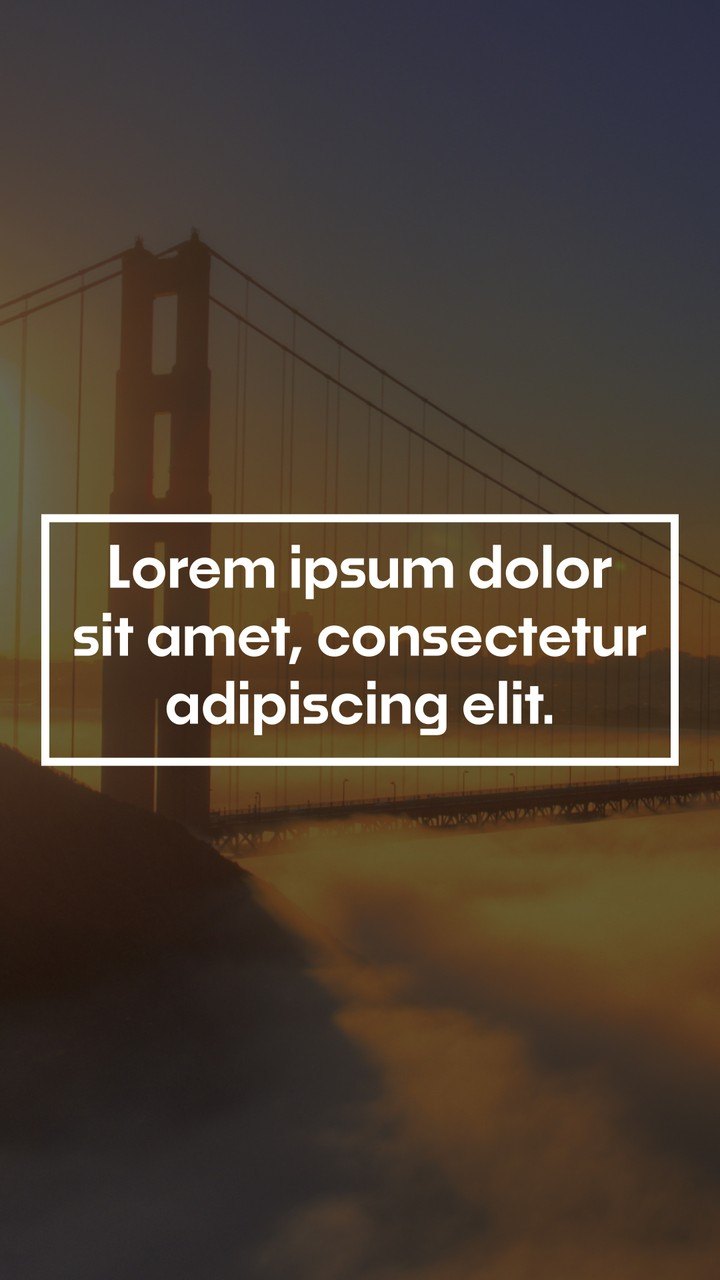 Vertical Centered Paragraph Text Animation in a Line Box After Effects Template