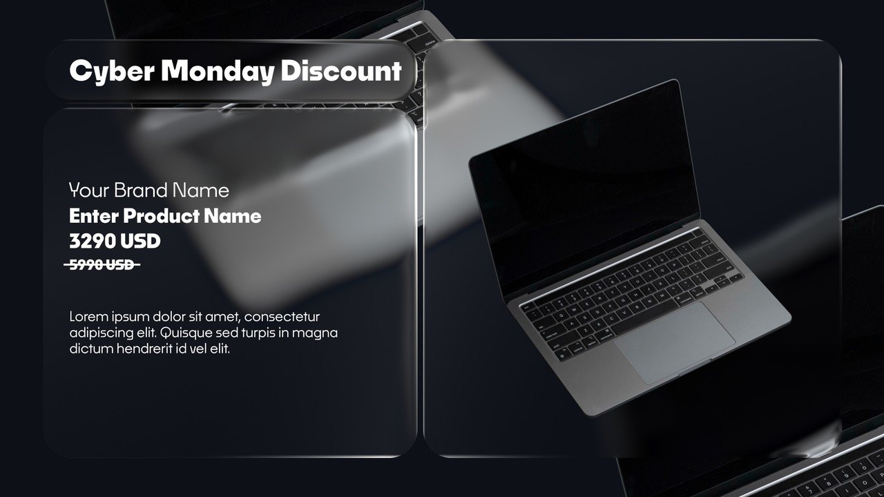 See Through Panel Cyber Monday Product Discount Premiere Pro MOGRT
