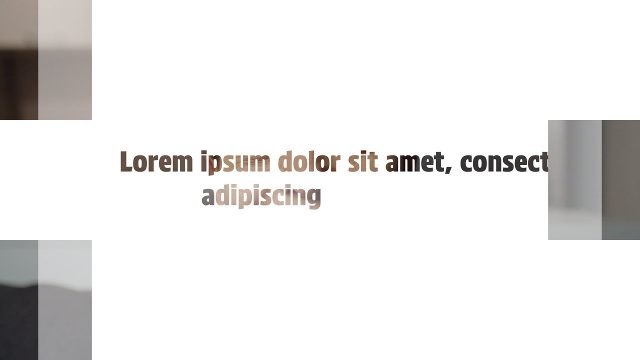 Animated Simple Letter Cut-Outs Transitions featuring Paragraph Text and Pixel Block Wipe After Effects Video Template