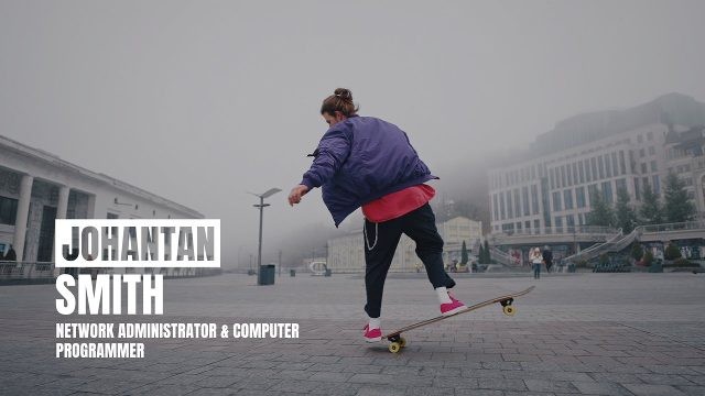 Red Accent Framed Name Corporate Lower Third After Effects Template