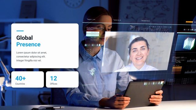 Business Success Slideshow featuring Infographic Cards and Numbers Premiere Pro MOGRT