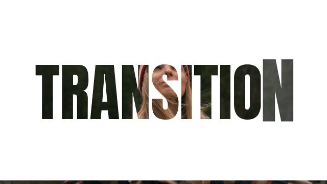 Animated Cinematic Cutout Transitions featuring Condensed Heavy Word Project for After Effects
