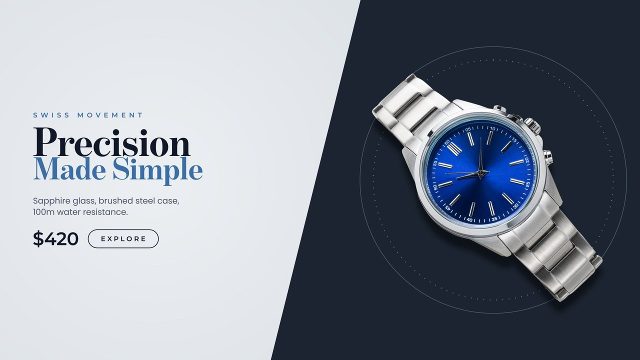 Sale Ad with Split Dial Ticks and Discount Price Premiere Pro Template