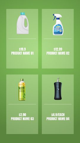 Vertical Cyber Monday Product Grid Promo Story with Prices After Effects Template