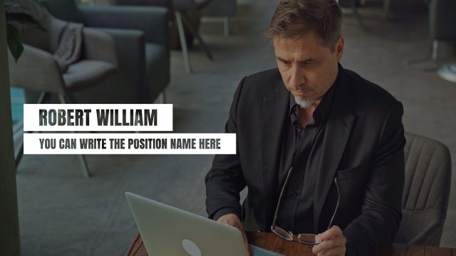 Bordered Name Box with Role Strip Lower Third After Effects Template