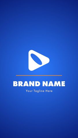 Simple Vertical Logo Opener Animation MOGRT Template