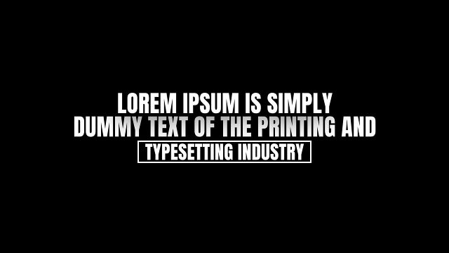 Smooth Centered Paragraph Corporate Title featuring Framed Footer Line After Effects Project